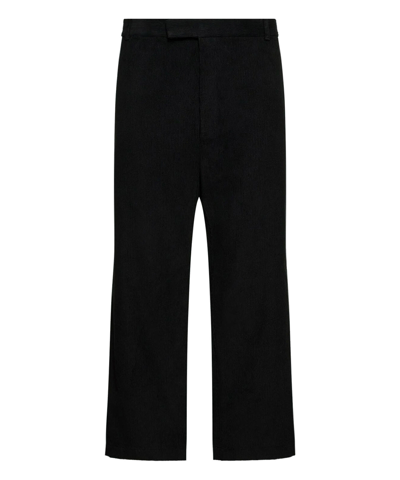 Shop Thom Browne Trousers In Black