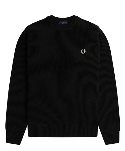 Shop Fred Perry Sweater In Black