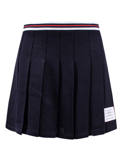Shop Thom Browne Mini Skirt In Blue