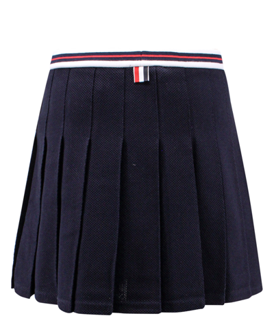 Shop Thom Browne Mini Skirt In Blue