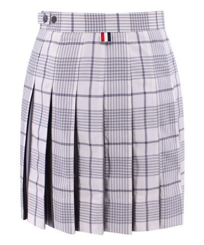 Shop Thom Browne Mini Skirt In Grey