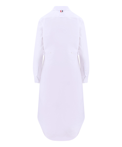 Shop Thom Browne Mini Dress In White