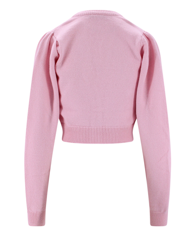 Shop Alessandra Rich Cardigan In Pink
