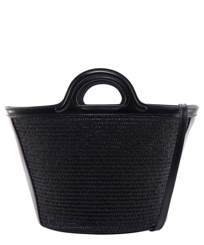 Shop Marni Tropicalia Handbag In Black