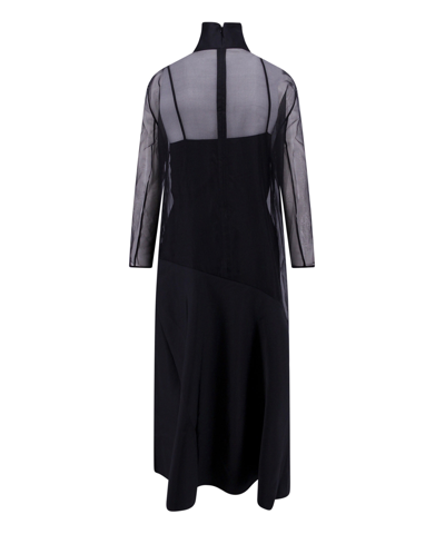 Shop Khaite Long Dress In Black