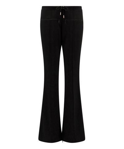 Courrèges Interlock Logo Jersey Track Pants In Black