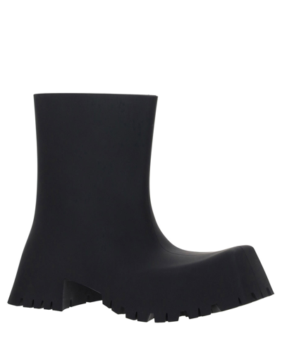 Shop Balenciaga Trooper Ankle Boots In Black