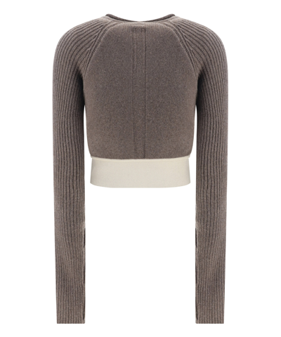 Shop Rick Owens Sweater In Brown