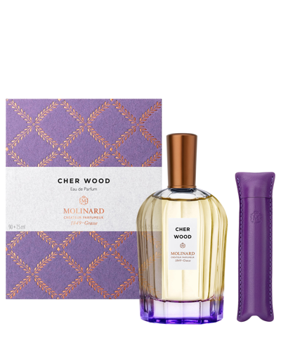 Shop Molinard Cher Wood Eau De Parfum 90 ml + 7,5ml In White