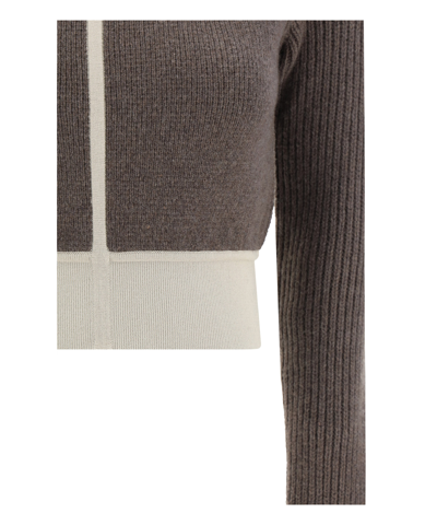 Shop Rick Owens Sweater In Brown