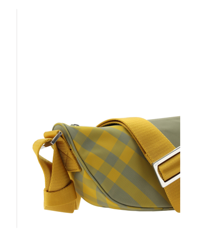 Shop Burberry Shield Crossbody Bag In Green
