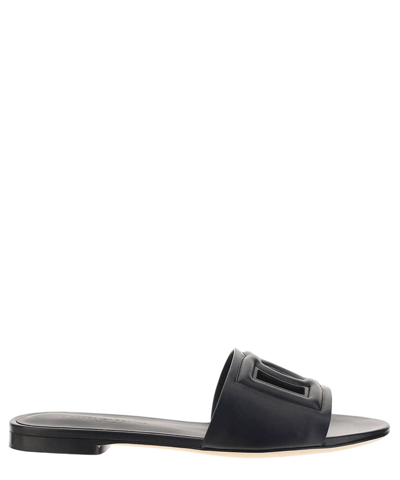 Shop Dolce & Gabbana Slide Sandals In Black