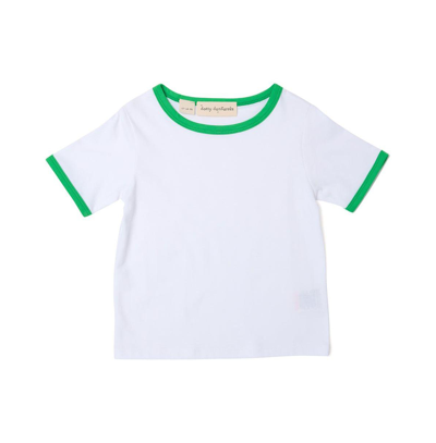 Shop Dotty Dungarees Kids Unisex The Jack Tee In Green
