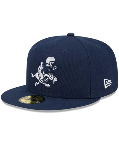 New Era Men's  Navy Dallas Cowboys Retro Joe Main 59fifty Fitted Hat In Navy