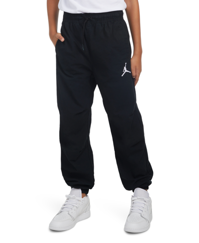 Shop Jordan Big Boys Essentials Woven Pants In Black