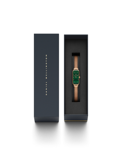 Daniel Wellington Quadro Pressed Melrose Watch, 20x26mm In Rose-gold