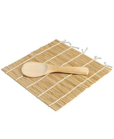 Shop Joyce Chen 3-piece Sushi Making Kit With Sushi Roller In Bamboo