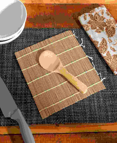 Joyce Chen 3-piece Sushi Making Kit With Sushi Roller In Bamboo