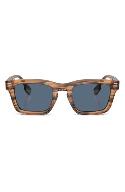 Shop Burberry 51mm Rectangular Sunglasses In Brown