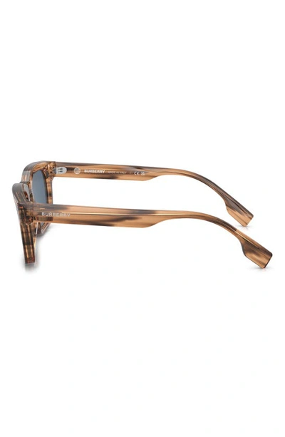 Shop Burberry 51mm Rectangular Sunglasses In Brown