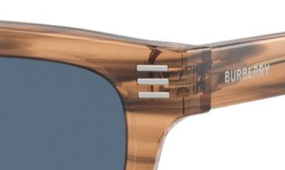 Burberry Sunglasses With Rectangular Frames In Brown