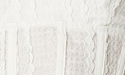 Edikted Women's Textured Ruffle Corset Top In White