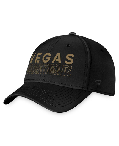 Fanatics Branded  Black Vegas Golden Knights Authentic Pro Road Flex Hat In Black