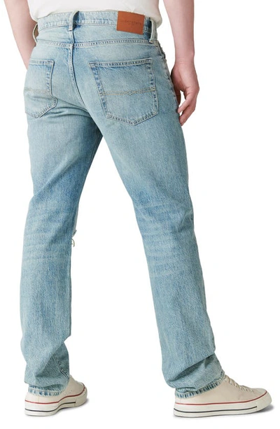 Lucky Brand 223 Ripped Straight Leg Jeans In Becrux Dest