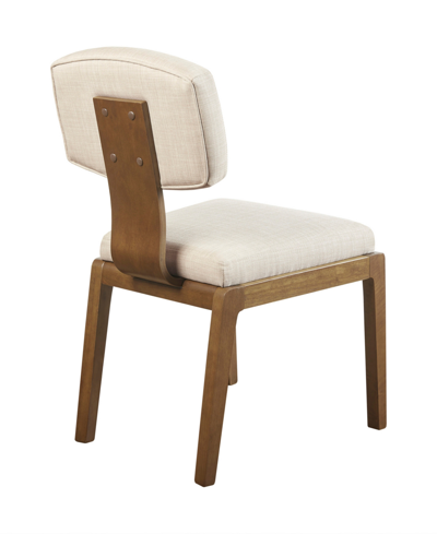 Shop Ink+ivy 20" 2-pc. Lemmy Wide Armless Upholstered Dining Chair In Tan