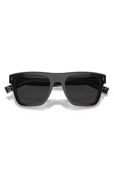 Shop Dolce & Gabbana 52mm Square Sunglasses In Black