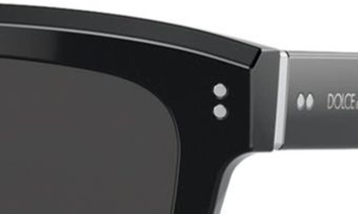 Shop Dolce & Gabbana 52mm Square Sunglasses In Black