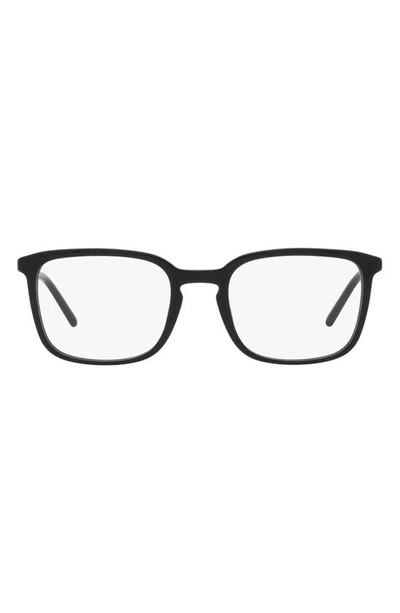 Shop Dolce & Gabbana 54mm Square Optical Glasses In Black