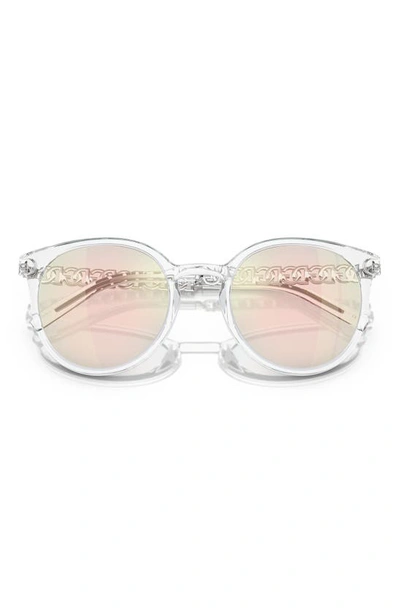 Shop Dolce & Gabbana 52mm Phantos Sunglasses In Crystal