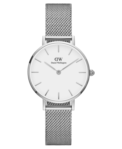 Shop Daniel Wellington Women's Petite Melrose Silver-tone Stainless Steel Watch 28mm