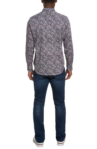 Robert Graham Aegean Stretch Button-up Shirt In Black Multi