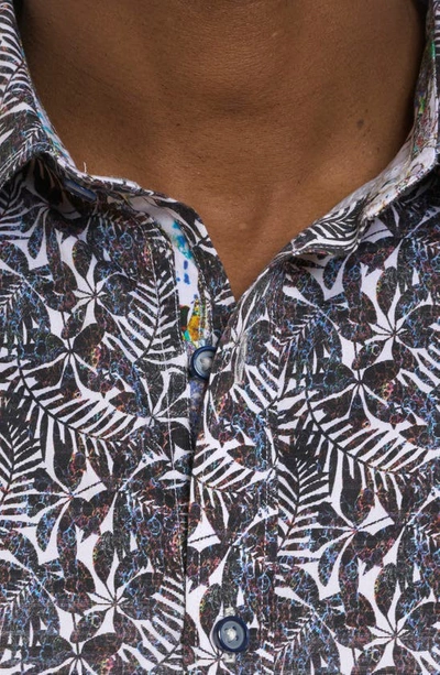 Robert Graham Aegean Stretch Button-up Shirt In Black Multi