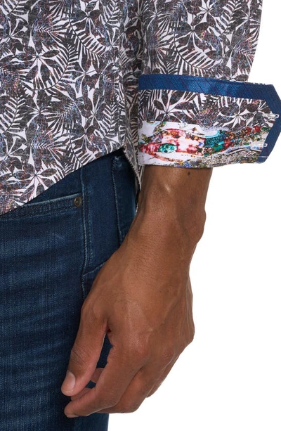 Robert Graham Aegean Stretch Button-up Shirt In Black Multi