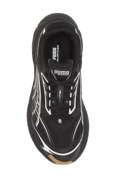 Shop Puma Velophasis Technisch Sneaker In  Black- White