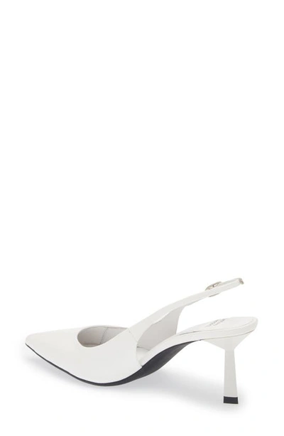 Shop Jeffrey Campbell Gambol Slingback Pointed Toe Pump In White