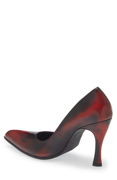 Shop Jeffrey Campbell Corporate Pump In Wine Rub Off