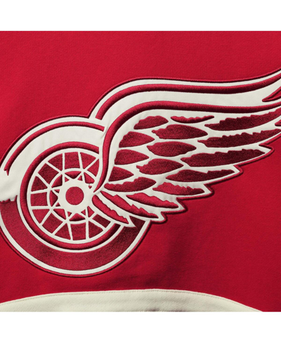47 Brand Men's Dylan Larkin Red Detroit Red Wings Captain Patch Player Name Number Lacer Pullover Hoodie In Red