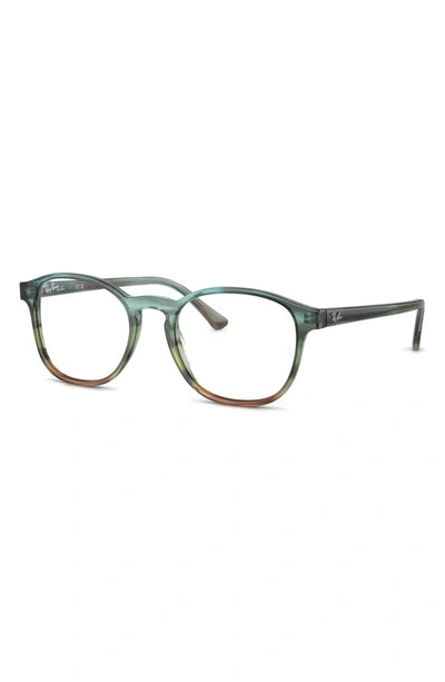 Ray Ban 52mm Phantos Optical Glasses In Blue Gradient