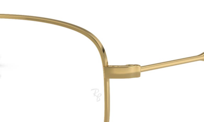 Ray Ban 51mm Oval Optical Glasses In Gold Flash