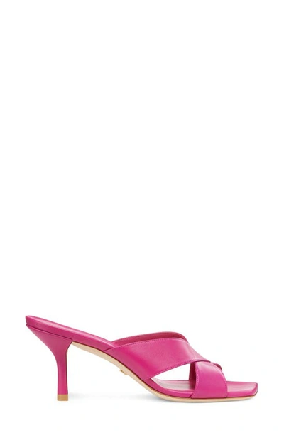 Stuart Weitzman Carmen Sandal In Begonia Leather
