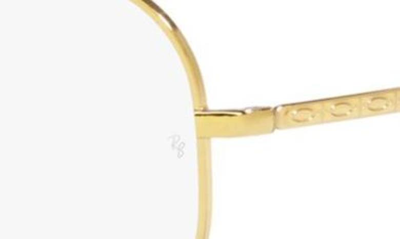 Shop Ray Ban New Aviator 58mm Pilot Optical Glasses In Yellow