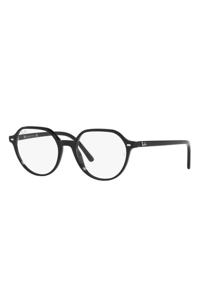 Shop Ray Ban Thalia 51mm Square Optical Glasses In Black