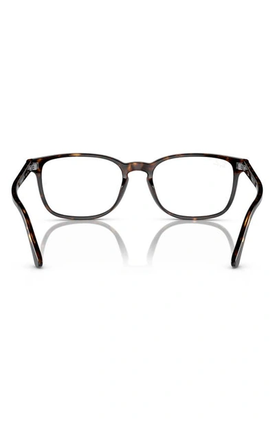 Ray Ban 54mm Rectangular Pillow Optical Glasses In Havana