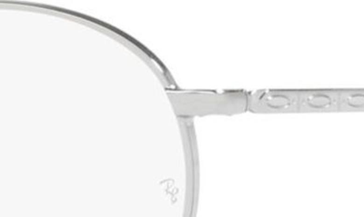 Ray Ban New Round 50mm Phantos Optical Glasses In Silver