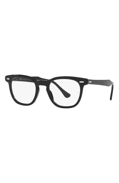 Shop Ray Ban Hawkeye 50mm Square Optical Glasses In Black