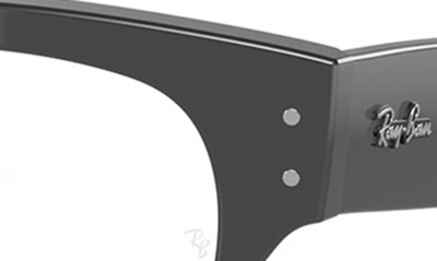 Shop Ray Ban 50mm Mega Clubmaster Square Optical Glasses In Black White